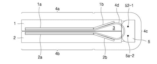Patent fr Wassertropfenscharniere, verffentlicht von Samsung Electronics im Jahr 2016