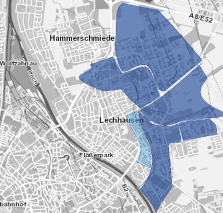 1&1 Versatel erschliet in Augsburg das Gewerbegebiet Lechhausen mit Glasfaser. Davon profitieren rund  1500 Unternehmen, was 10 Prozent der Augsburger Unternehmen entspricht 