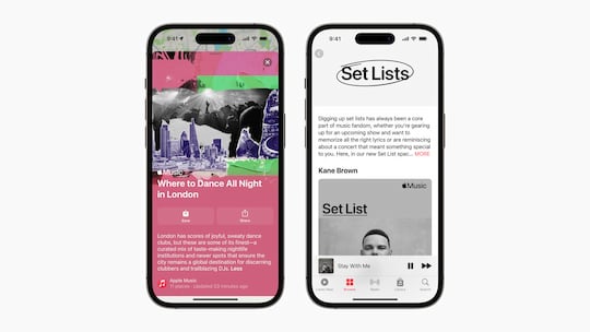 "Setlists" in Apple Music