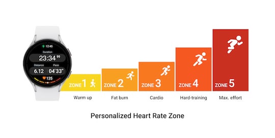 Beispiel der Herzfrequenz-Zonen