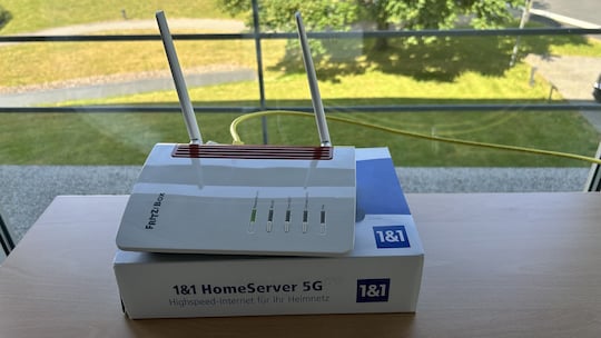 1&1 bietet seinen 5G-FWA-Kunden den 1&1-Homeserver-5G (Fritzbox 6850) zur Miete an