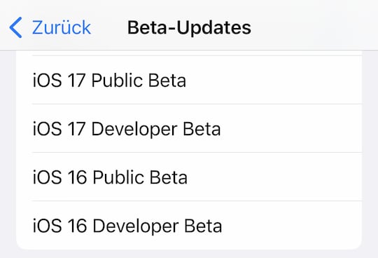 iOS 17 Public Beta verfgbar