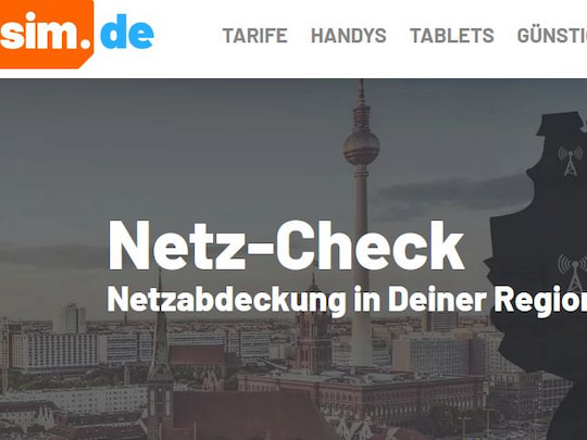 Der Netz-Check bei sim.de