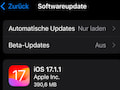 iOS 17.1.1 verfgbar