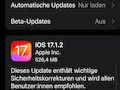 iOS 17.1.2 ist da