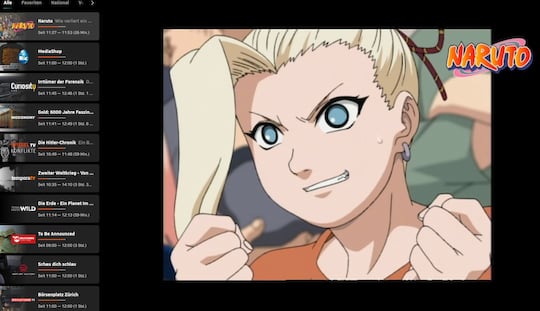 Der Anime-Kanal Naruto neu bei Zattoo