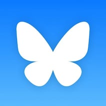 App-Logo von Bluesky