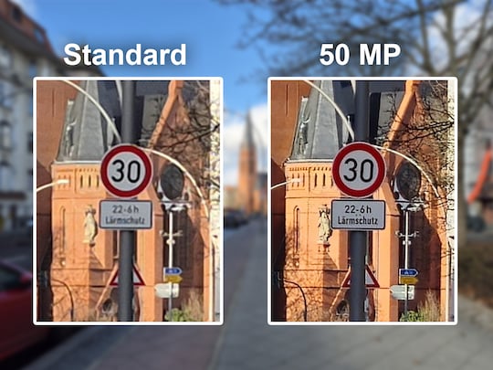 Megapixel-Vergleich: 12 MP vs. 50 MP