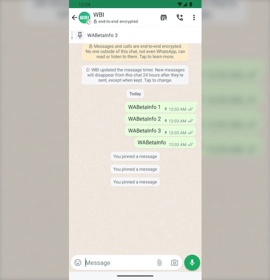 WhatsApp kann nun drei Beitrge fixieren