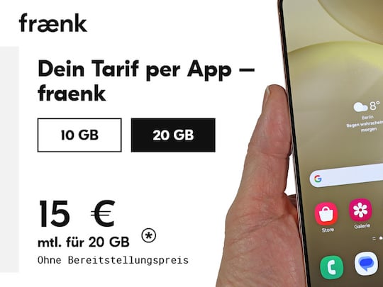 fraenk startet 20-GB-Tarif