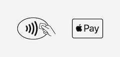 Apple Pay funktioniert berall dort, wo diese Symbole vorzufinden sind