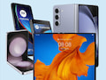 Foldables unter sich: Galaxy Z Flip 5, Motorola Razr 40 Ultra, Galaxy Z Fold 5 und Xiaomi Mix Fold 2