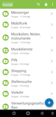 Ordner unter KeePass2Android
