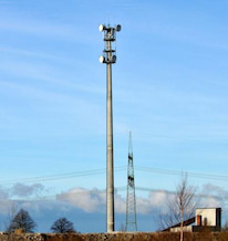 Kopf eines LTE-Mobilfunk-Masts