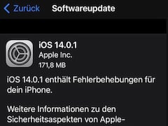 Software-Updates bei Apple