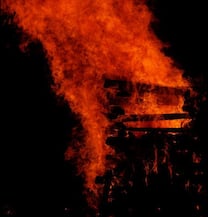 Brandanschlag auf Basisstation (Symbolbild)
