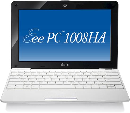 Eee PC 1008HA (Seashell) Windows 7